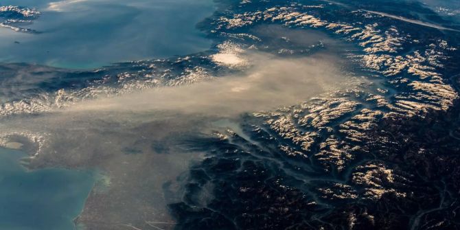 Das von der ESA veröffentlichte Foto zeigt die Alpen.