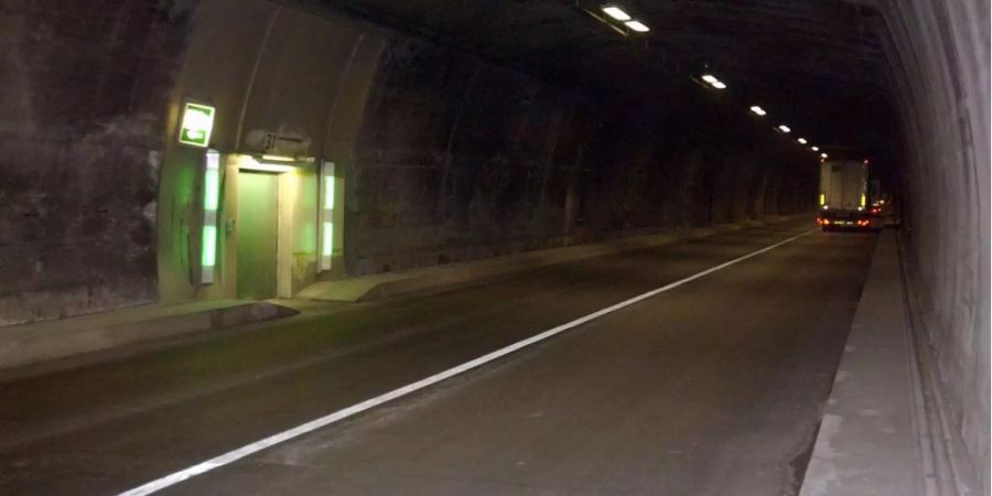 Der Tunnel ist aus Sicherheitsgründen gesperrt.