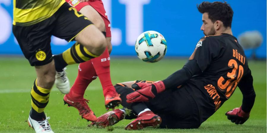 Goalie Roman Bürki zeigte beim 1:1 gegen Leverkusen eine Top-Leistung – als einziger BVB-Spieler.