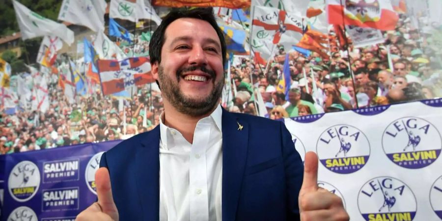 Matteo Salvini, der Vorsitzende der rechten Lega.