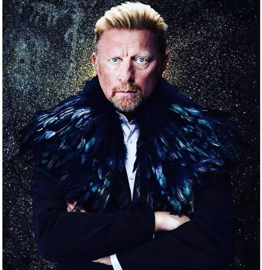 Ein bunter Vogel: Tennislegende Boris Becker.