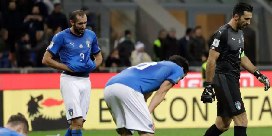 Die italienische Nationalmannschaft konnte sich nicht für die WM 2018 qualifizieren.