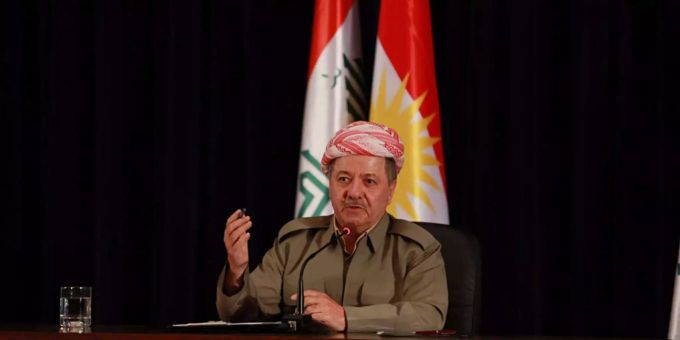Kurden-Präsident Massud Barsani gab seinen Einheiten Rudaw zufolge «grünes Licht», um angreifende irakische Truppen mit «aller Kraft» zu attackieren. Kurden-Präsident Massud Barsani gab seinen Einheiten Rudaw zufolge «grünes Licht», um angreifende irakische Truppen mit «aller Kraft» zu attackieren.