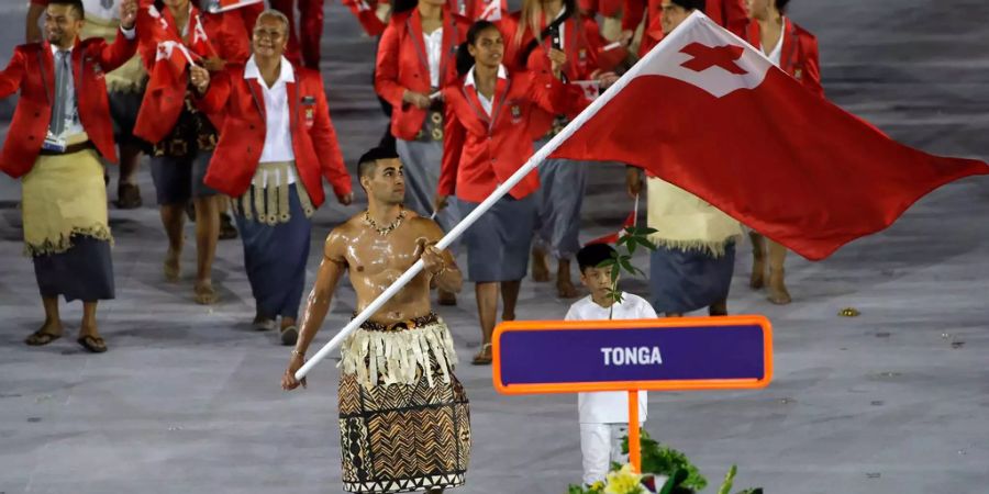 Pita Taufatofua vertrat Tonga bereits vor zwei Jahren an den Sommerspielen.