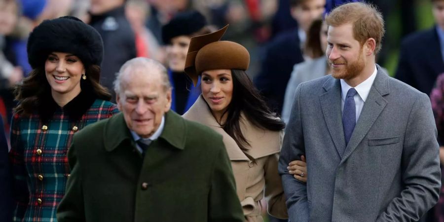 Ein Bild aus vergangenen Tagen: Meghan Markle feiert die ersten Weihnachten mit den Royals.