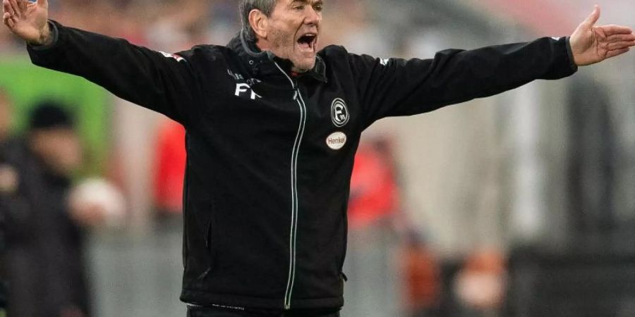 Der Klassenerhalt mit Fortuna Düsseldorf, das wäre für Trainer Friedhelm Funkel das Grösste. Foto: Marius Becker