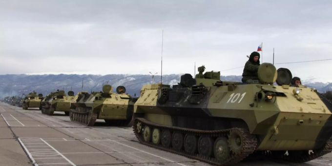 Russische Panzer in Abchasien. Russische Panzer in Abchasien.
