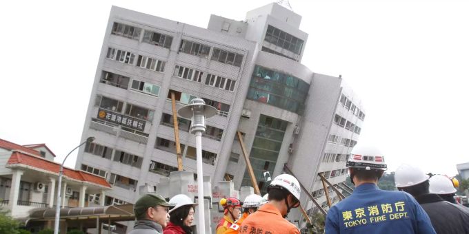 Ein Erdbeben der Stärke 6 erschütterte in der Dienstagnacht Taiwan. Ein Erdbeben der Stärke 6 erschütterte in der Dienstagnacht Taiwan.
