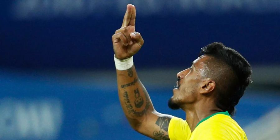 WM 2018 – Der Brasilianer Paulinho nach seinem Tor im Spiel gegen Serbien.