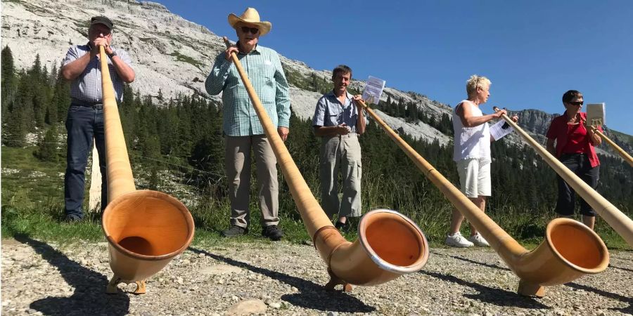 Das Alphorn gilt als Nationalsymbol der Schweiz.