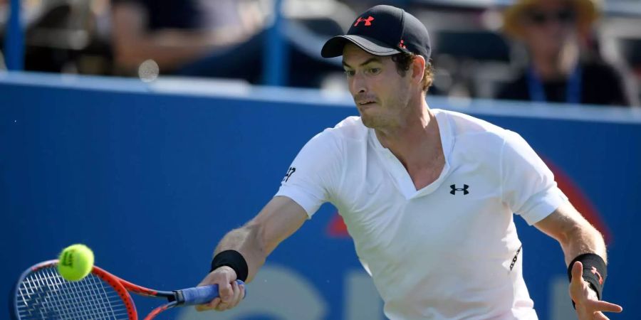 Mit dem richtigen Timing am Ball holte sich Andy Murray den Sieg.