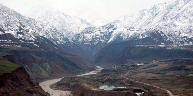 Das zentralasiatische Land Tadschikistan und seine Berge. tadschikistan