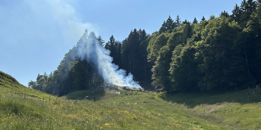 Urnäsch: Waldbrand