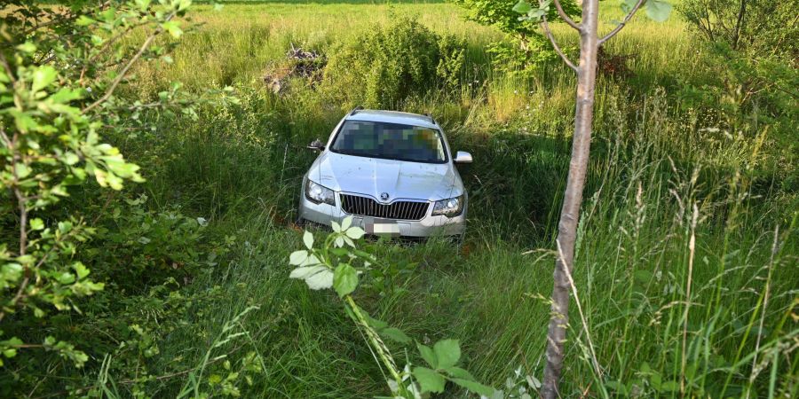 Auto in Bachbett