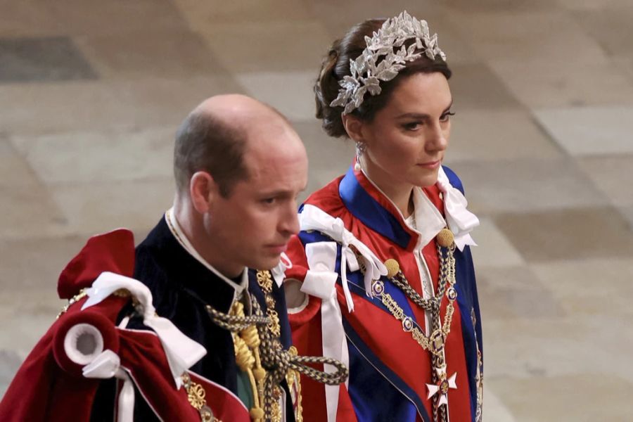 Kate und William in der Westminster Abbey.