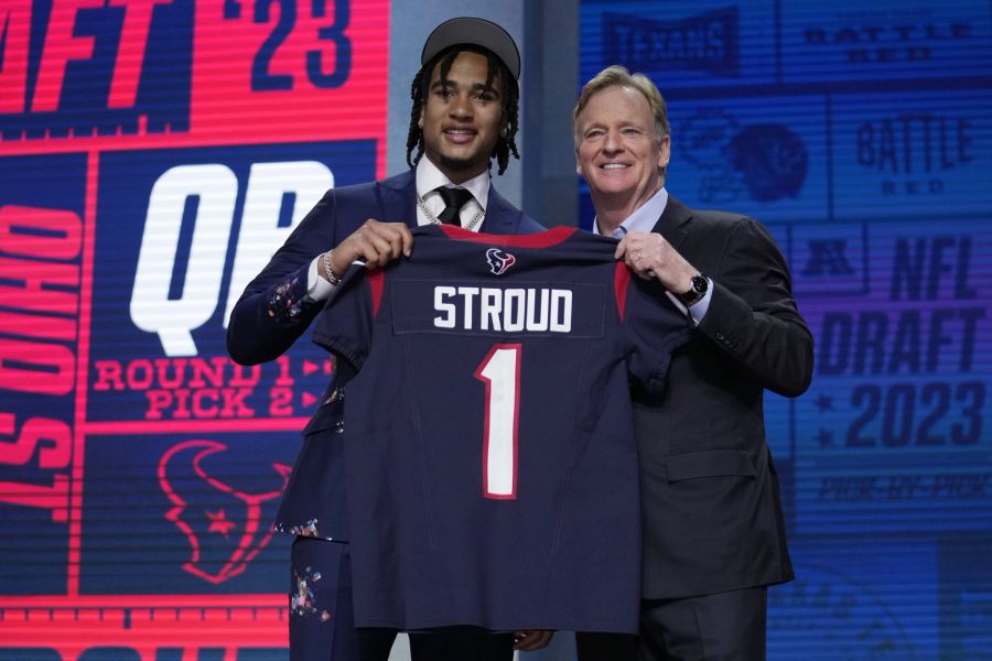 Runde eins, Pick zwei: C.J. Stroud (Quarterback, Houston Texans).