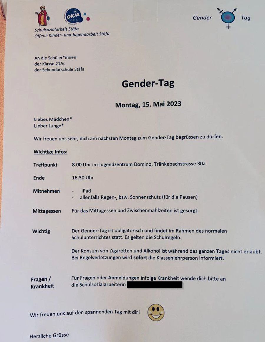 Brief Gender-Tag Stäfa