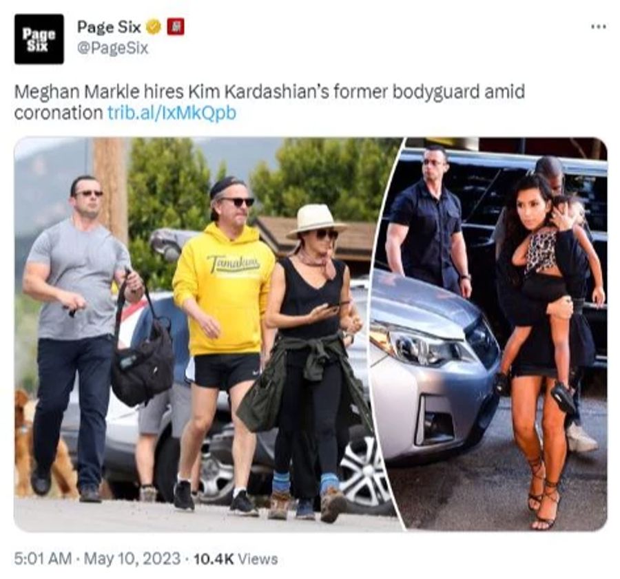 Meghan Markle heuert den ehemaligen Bodyguard von Kim Kardashian an.