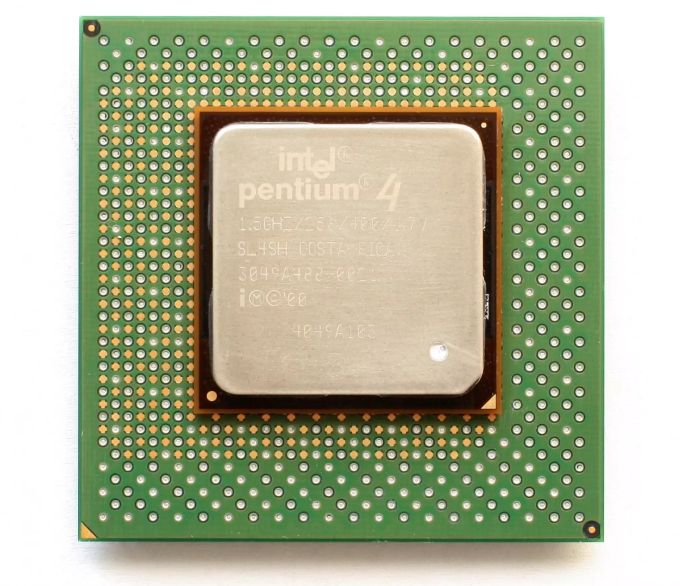 Die Oberseite eines Pentium 4. Windows 11 Pentium 4