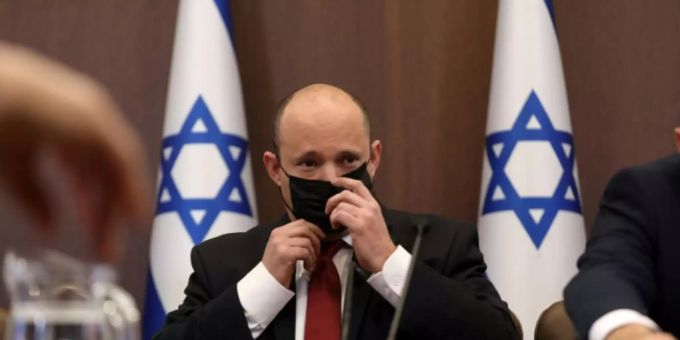 Naftali Bennett bei der Kabinettssitzung am Sonntag Naftali Bennett bei der Kabinettssitzung am Sonntag