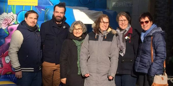 Kreative und engagierte Kandidierende bei den Einwohnerratswahlen 2020 (v.l.): Benjamin Erni, Mahmut Leuthold, Marie-Therese Beeler (Stadtratskandidatin Grüne), Bernadette Bischof, Sonja Niederhauser, Susi Thommen. EVP Liestal