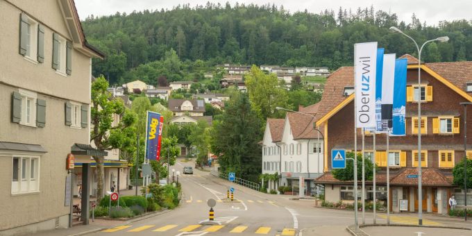 Wilerstrasse in Oberuzwil. Wilerstrasse in Oberuzwil.