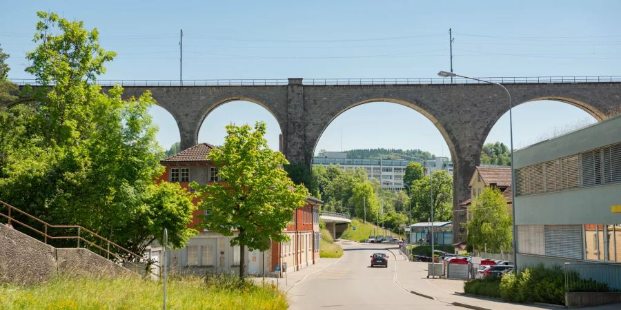 Das Glatttal-Viadukt in Herisau.