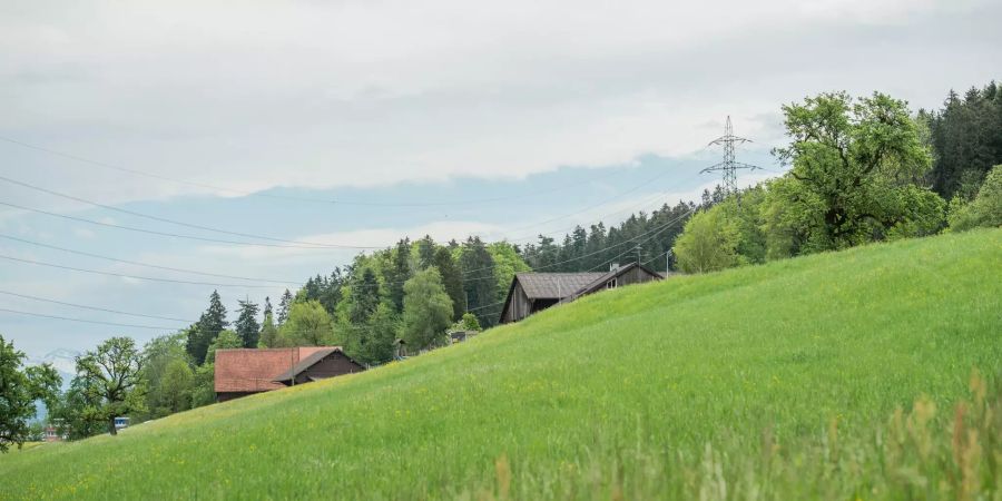 Landschaft rund um die Gemeinde Fällanden.