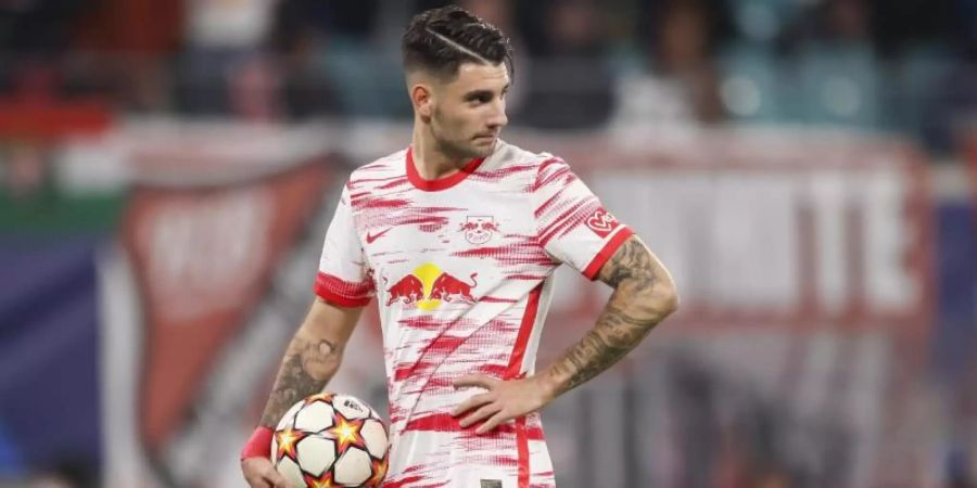 Kehrt vorzeitig nach Leipzig zurück: Dominik Szoboszlai. Foto: Jan Woitas/dpa-Zentralbild/dpa