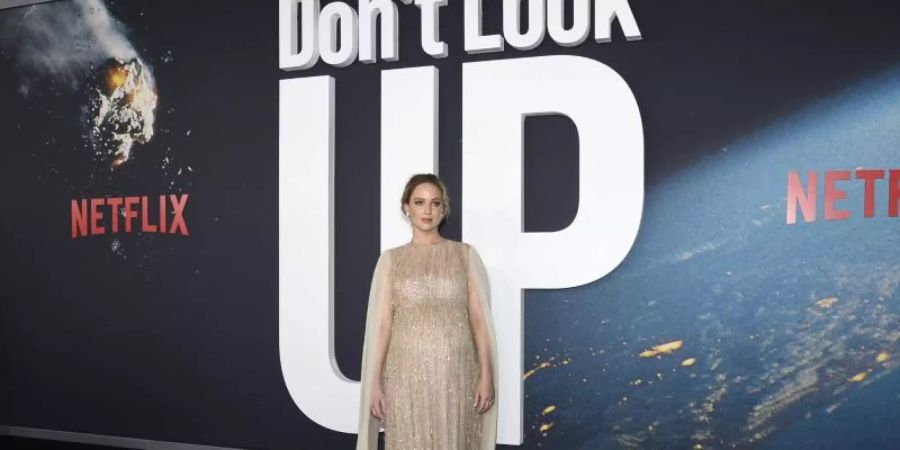 Jennifer Lawrence bei der Weltpremiere von «Don't Look Up» in New York. Foto: Evan Agostini/Invision/dpa