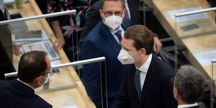 Sebastian Kurz am Donnerstag im Nationalrat