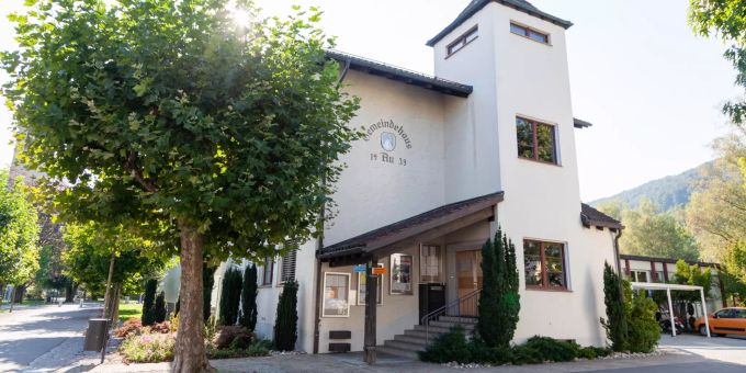 Das Gemeindehaus in Au (SG). Das Gemeindehaus in Au (SG).