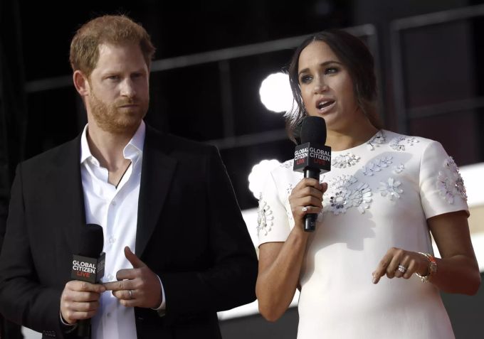 Meghan Markle im Designer-Kleid in New York. meghan markle