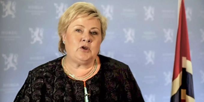 Erna Solberg. UN General Assembly Norway