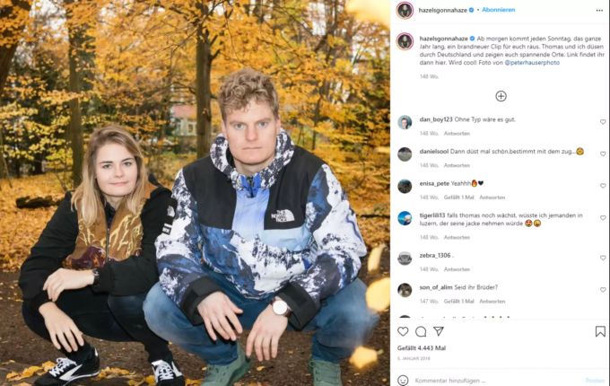 Die Moderatorin und Komikerin Hazel Brugger und ihr Mann Thomas Spitzer. Hazel Brugger