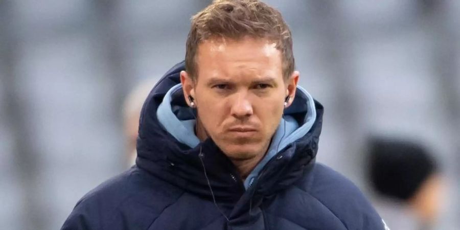 Hat zahlreiche Corona-Fälle in seinem Team: Bayern-Coach Julian Nagelsmann. Foto: Sven Hoppe/dpa