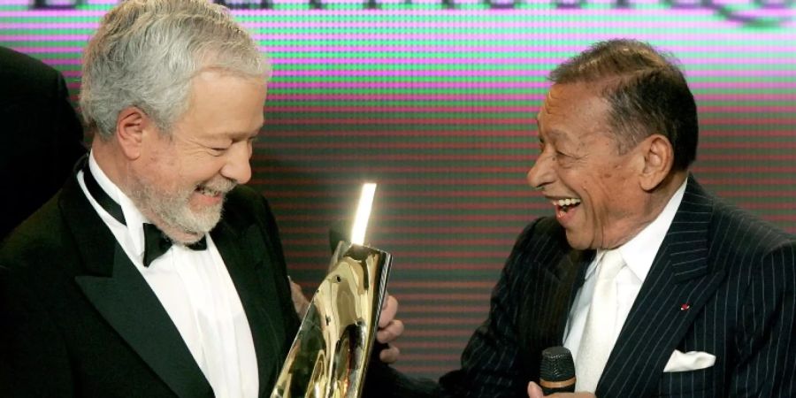 Nelson Freire (l.) mit Sänger Henri Salvador im Jahr 2005