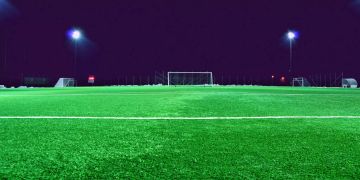 Fussballfeld.