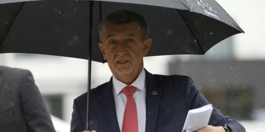 Andreij Babis im Regen