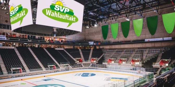 Wahlkampf Stadion SVP