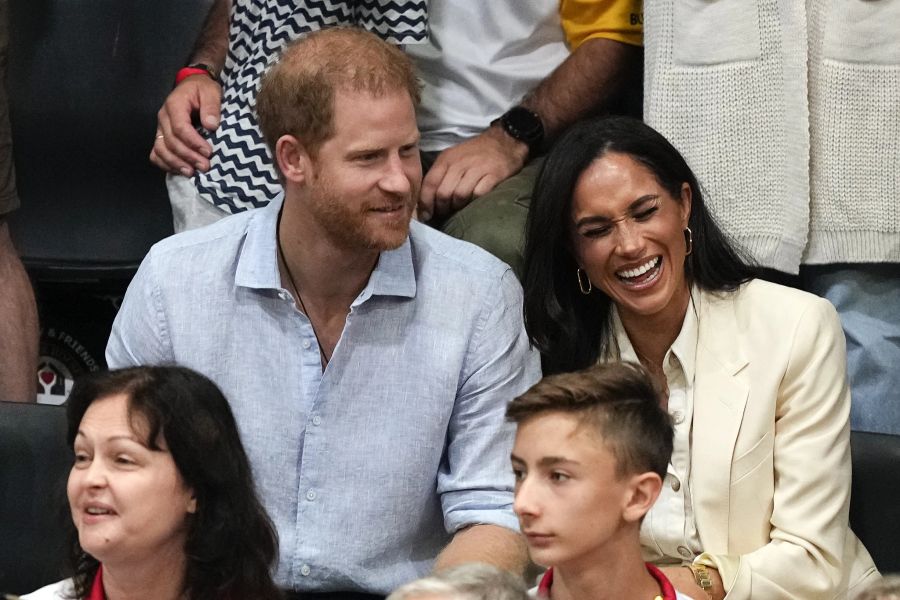 Prinz Harry und seine Gattin Meghan in Düsseldorf.