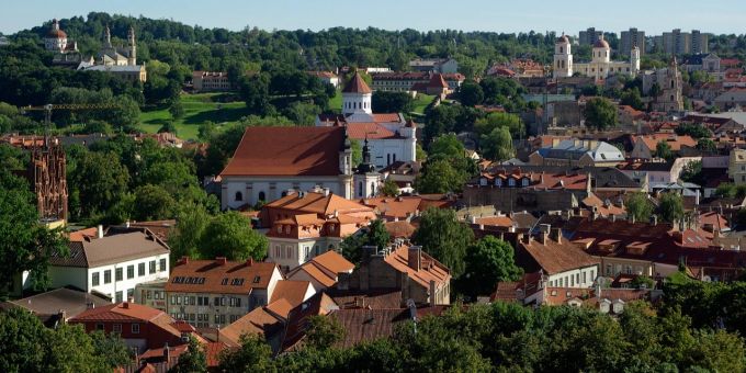 Blick auf Vilnius, die Hauptstadt von Litauen. vilnius litauen