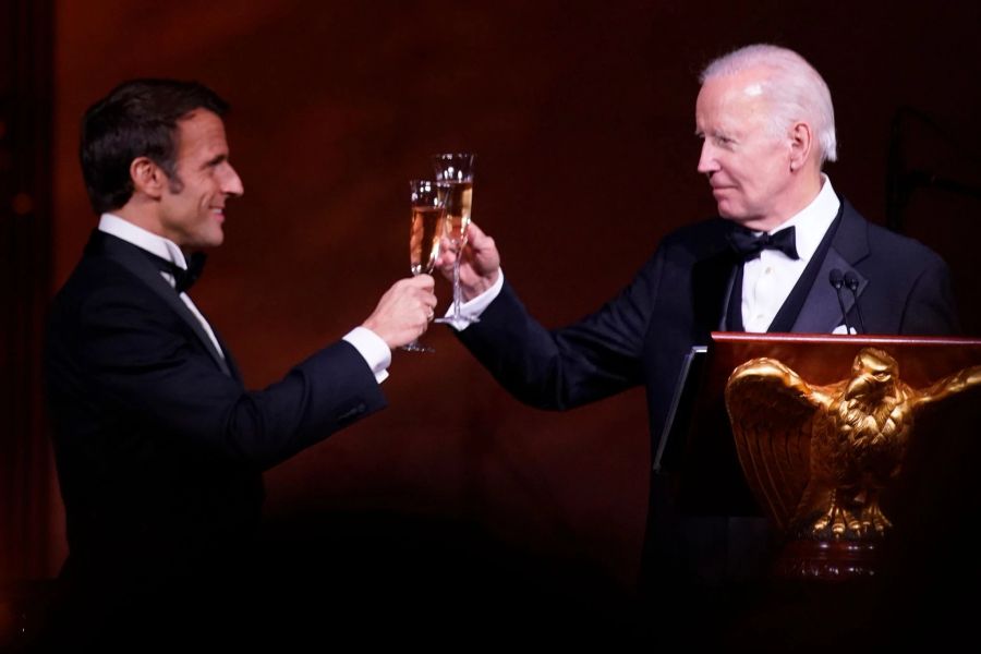 Macron + Biden