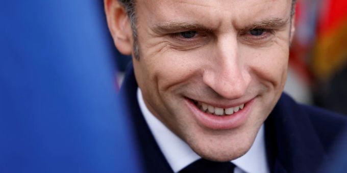 Emmanuel Macron, Präsident von Frankreich, stattete den USA einen Besuch ab. (Symbolbild) Foto: Ludovic Marin/Pool/AP/dpa Musk