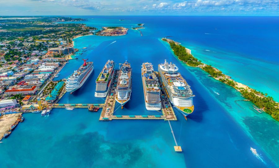 Kreuzfahrt Schiff Cruisers Hafen Anlegestellen Wasser