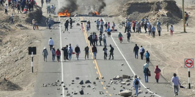 Die Proteste in Peru halten an Die Proteste in Peru halten an
