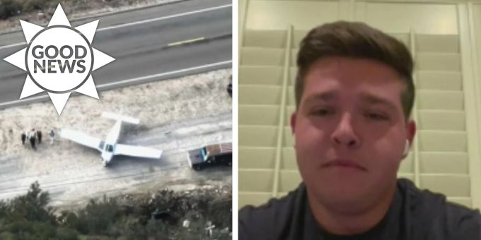 Good News - 18-jähriger Pilot schafft Notlandung auf «Route 66»