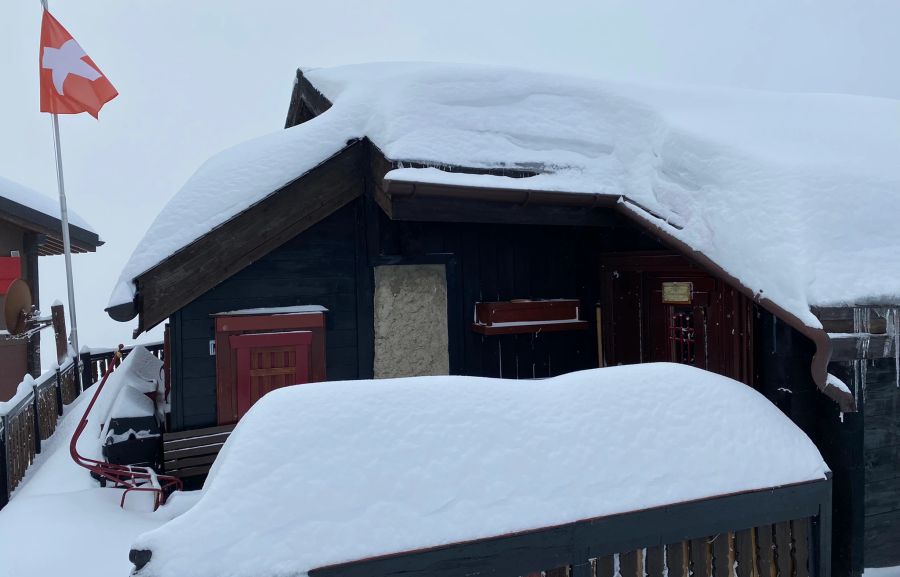 Viel Neuschnee auch auf der Bettmeralp.