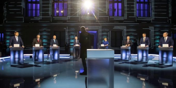 TV-Debatte der Präsidentschaftskandidaten in Tschechien TV-Debatte der Präsidentschaftskandidaten in Tschechien