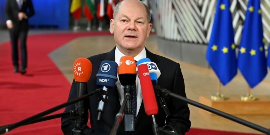 Bundeskanzler Olaf Scholz (SPD) in Brüssel